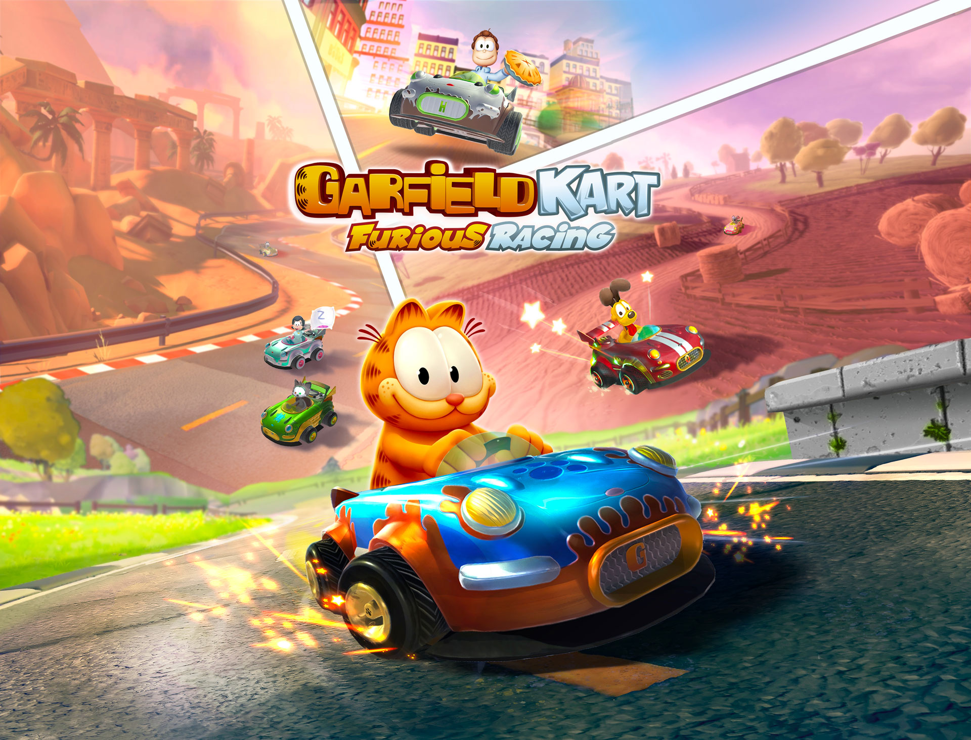 Knuppel Oh Avondeten Garfield Kart Furious Racing - Microids