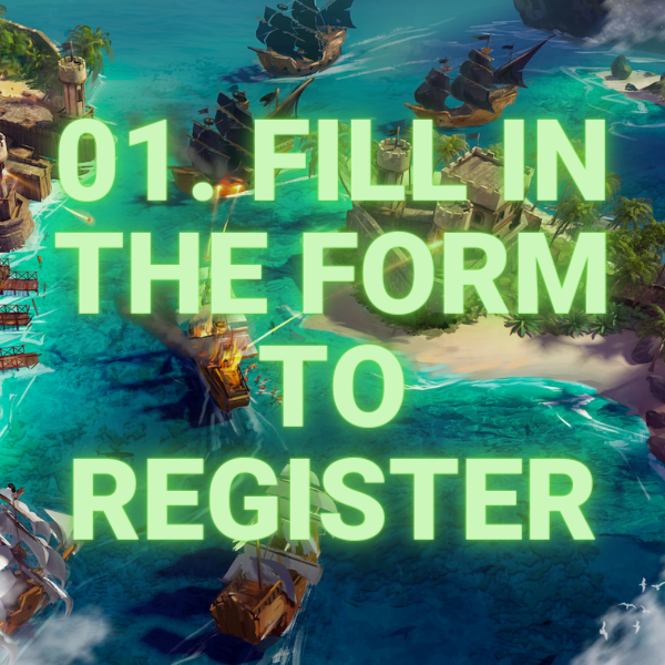 01. Fill in the form to register